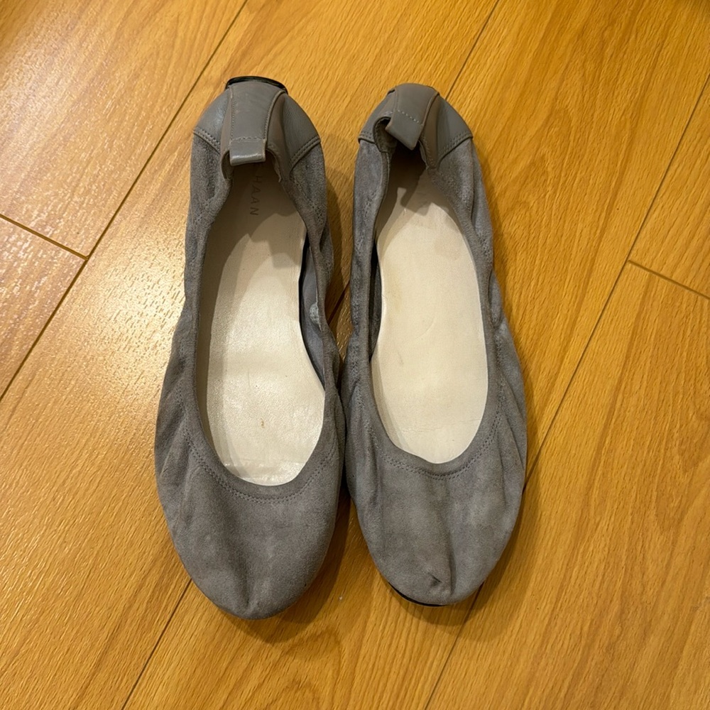 Grey Cole Haan Ballet Flats